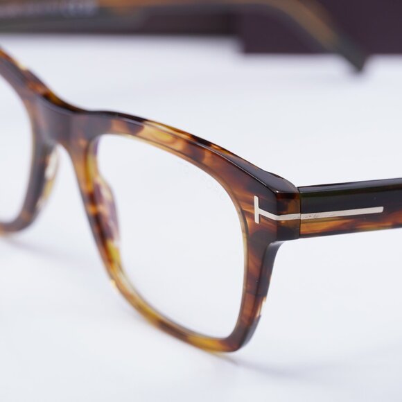 Tom Ford FT5886-B 047 Square Eyeglasses 52mm - Light Brown - Picture 7 of 10